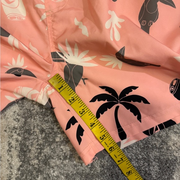 Reef Pink Patterned Swim Shorts - Picture 5 of 5